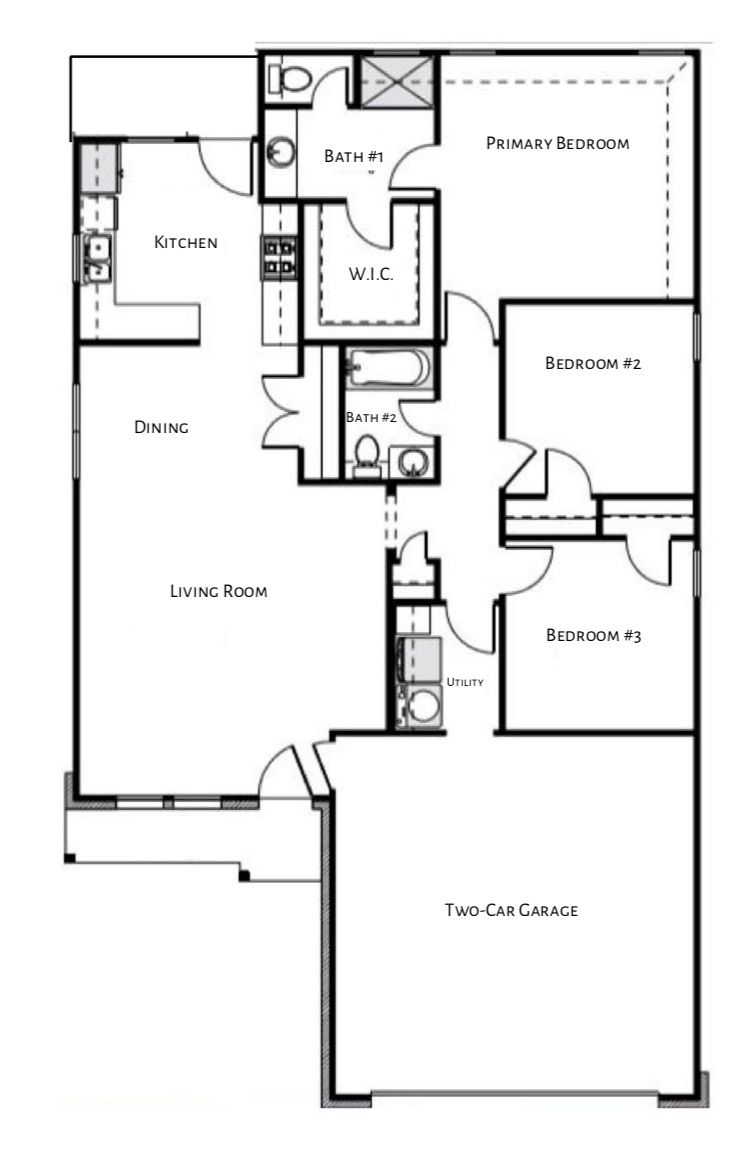 Plan 1333 Ranger Home Builders BryanCollege Station, Texas